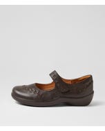 Gummibear W Choc Leather Mary Janes