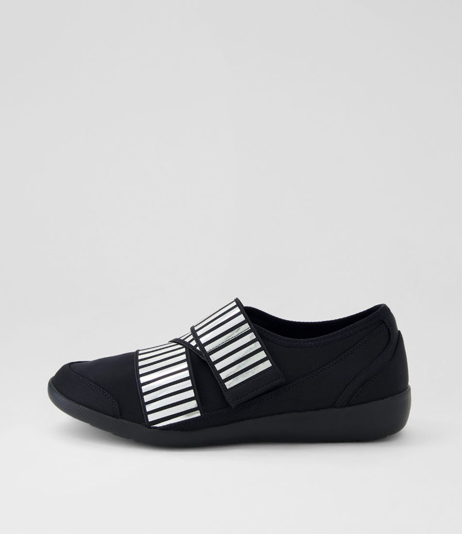 Urban Ff Black Silver Fabric Sneakers