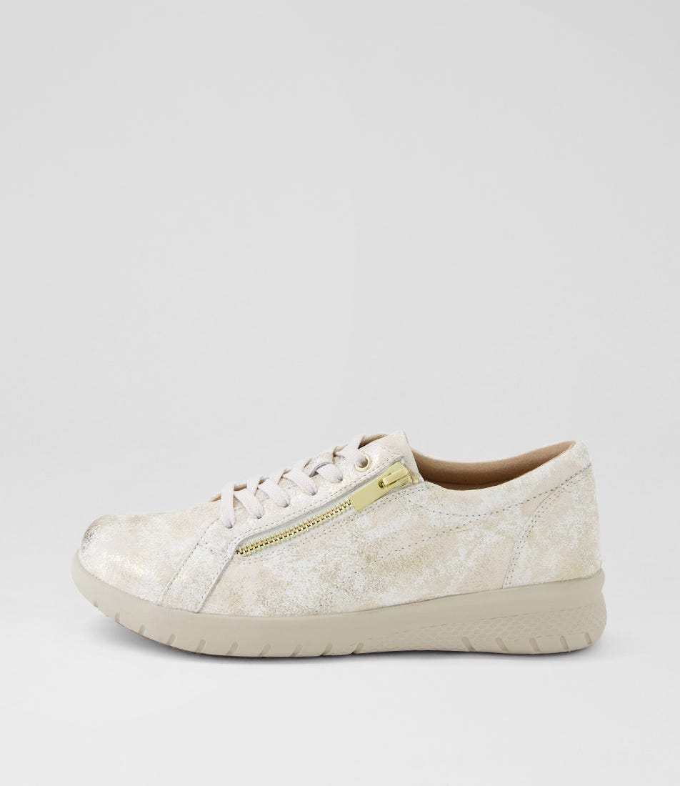 Solar Xf Ivory Fireworks Leather Sneakers