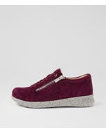 Solar Xf Burgundy Suede Sneakers