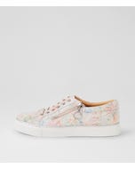 Pamela Xf Nude Floral Leather Sneakers