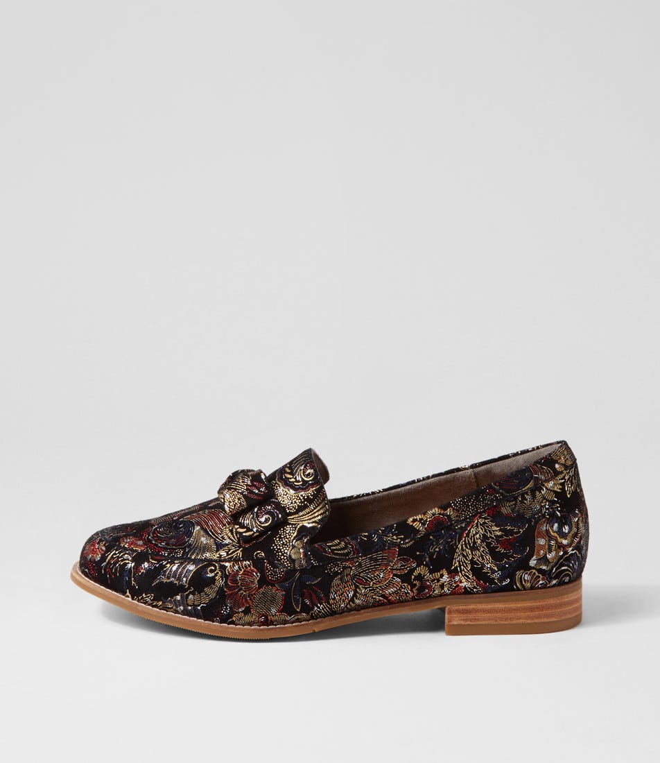 TALISE XF ZR BLACK ROYAL PRINT SUEDE