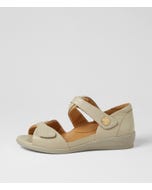 Doxie W Almond Leather Sandals