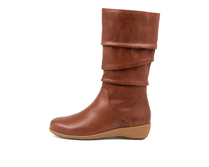 Seattle Boot Seattle Xf Cognac Leather Calf Boots by Ziera