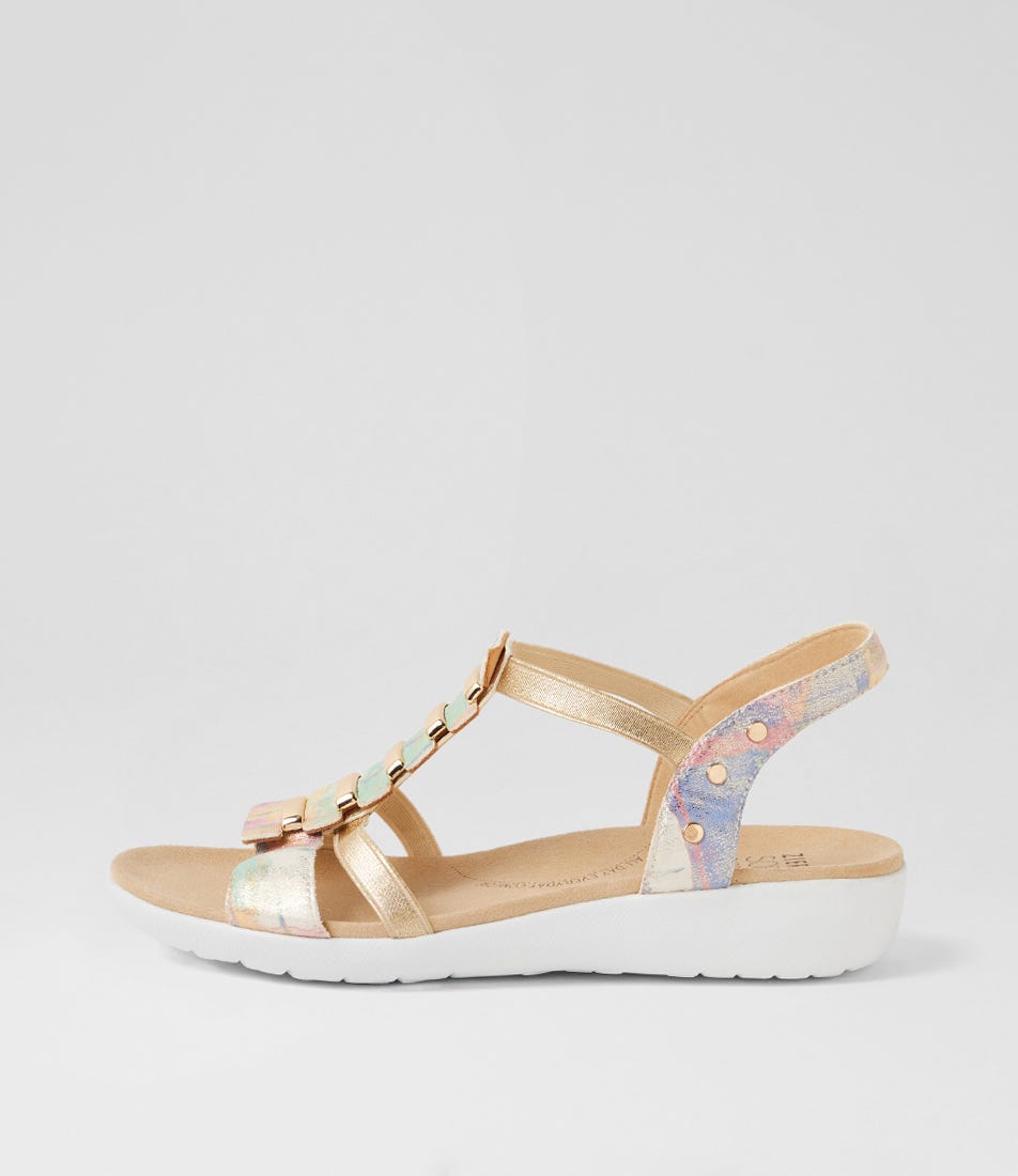 Ulover W Gelato Multi Leather Elastic Sandals