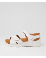 Bronn Xw White Leather Sandals