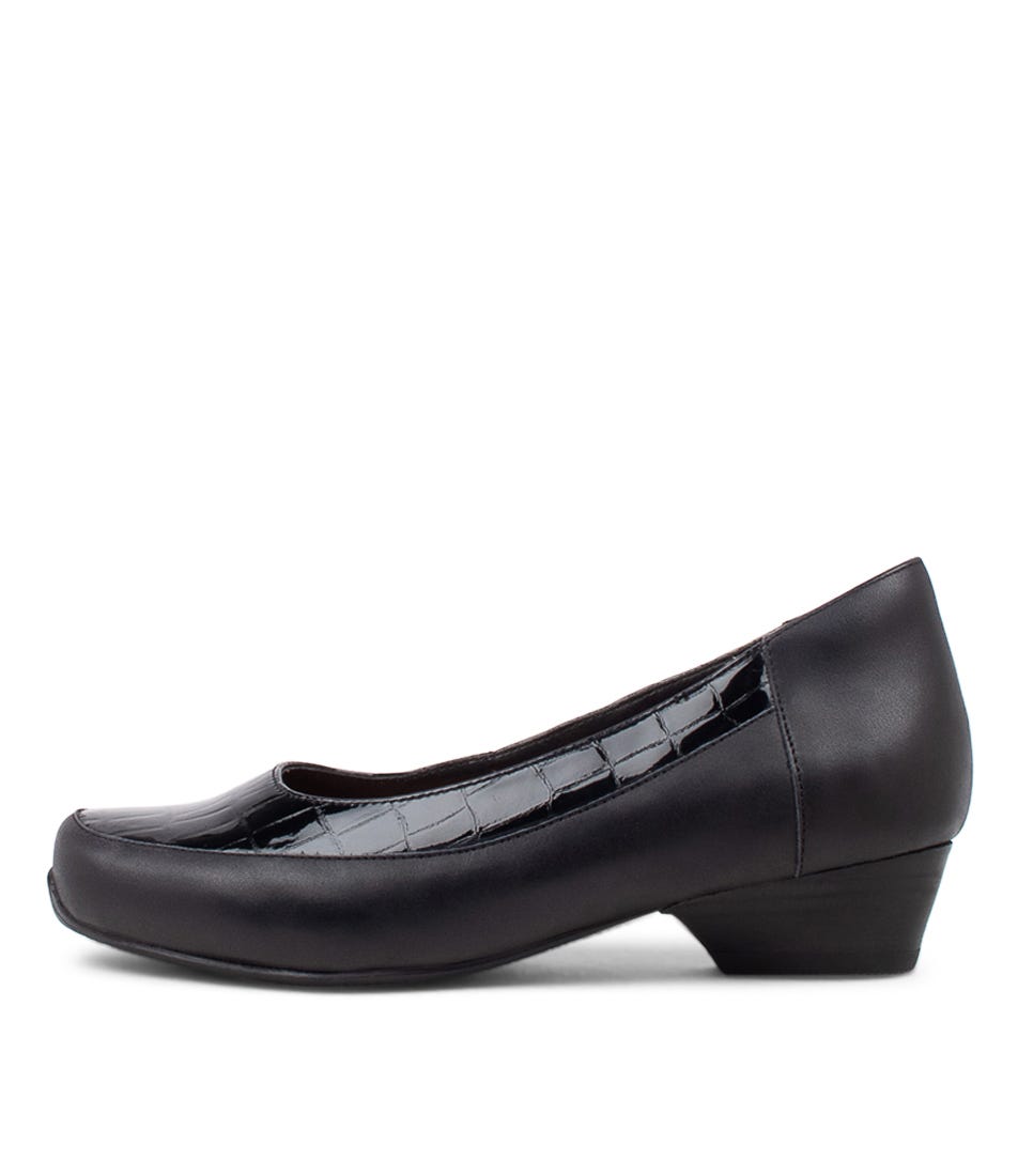 Cullenz Xw Black Leather Heels