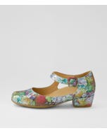 Qango Xw Floral Diamond Leather Heels