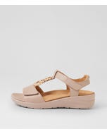 Navvon Xw Nude Leather Sandals