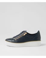 Zissy W Navy White Leather Sneakers