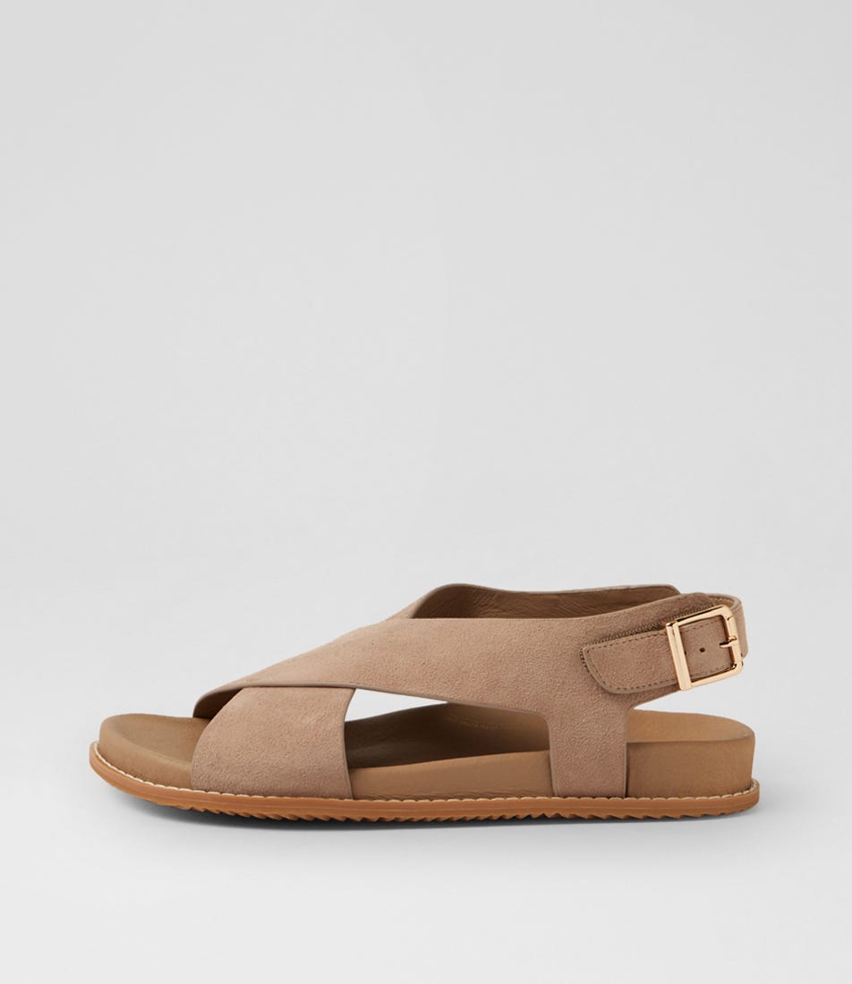 Hanako W Taupe Suede Sandals