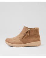 Solange Xf Light Choc Suede Ankle Boots