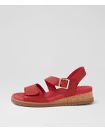 Vamsy W Red Gum Leather Sandals