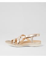 Brittoh W Pale Gold Leather Sandals