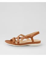 Brittoh W Dark Tan Leather Sandals