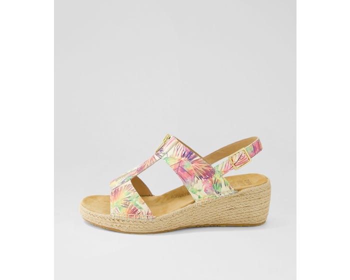 Kiptaa Kipta Xw Multi Palms Leather Sandals by Ziera