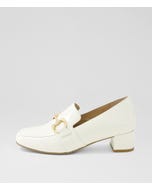 Kosmas W Ivory Patent Leather Heels