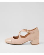 Zumi W Nude Patent Leather Heels