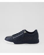 Aurie Xf Navy Leather Sneakers
