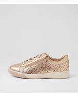 Aurie Xf Champagne Leather Sneakers