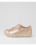 Oceanne Xw Champagne Almond Leather Sneakers