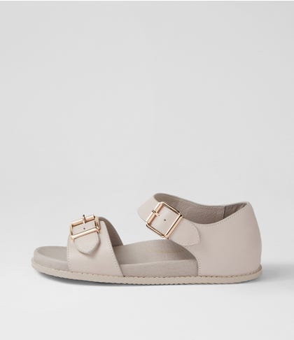 Hanka W Almond Leather Sandals