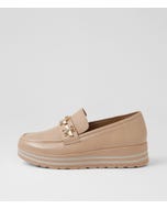 Vetor Xf Cafe Leather Flat Shoes