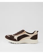 Parlay Xw Choc Almond Suede Leather Sneakers