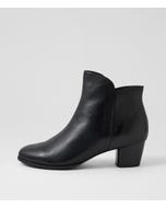 Gebben W Black Leather Ankle Boots