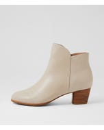 Gebben W Almond Leather Ankle Boots