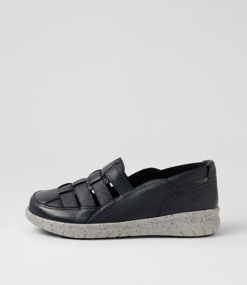 Salma Xw Ink Leather Flat Shoes