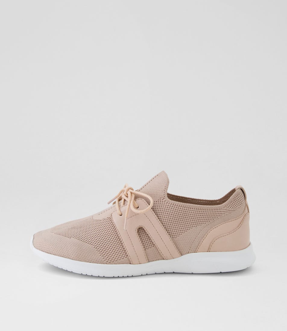 Famel Xf Nude White Fabric Sneakers