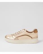 Hoppa Xw Champagne Vanilla Leather Sneakers