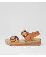 Gathas W Dark Tan Leather Sandals