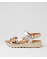 Lomar W Metallic Multi Leather Sandals
