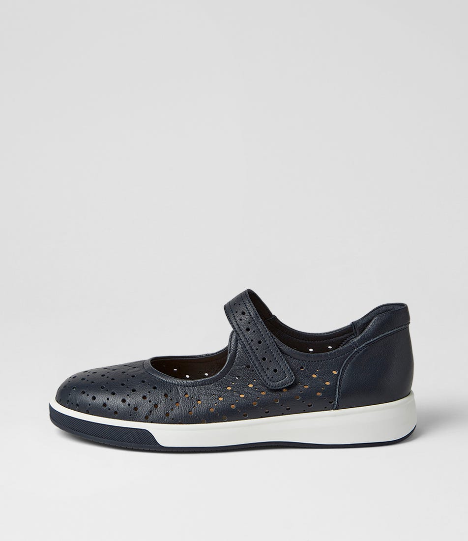 Antho Xf Navy Leather Mary Janes