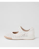Antho Xf White Leather Mary Janes