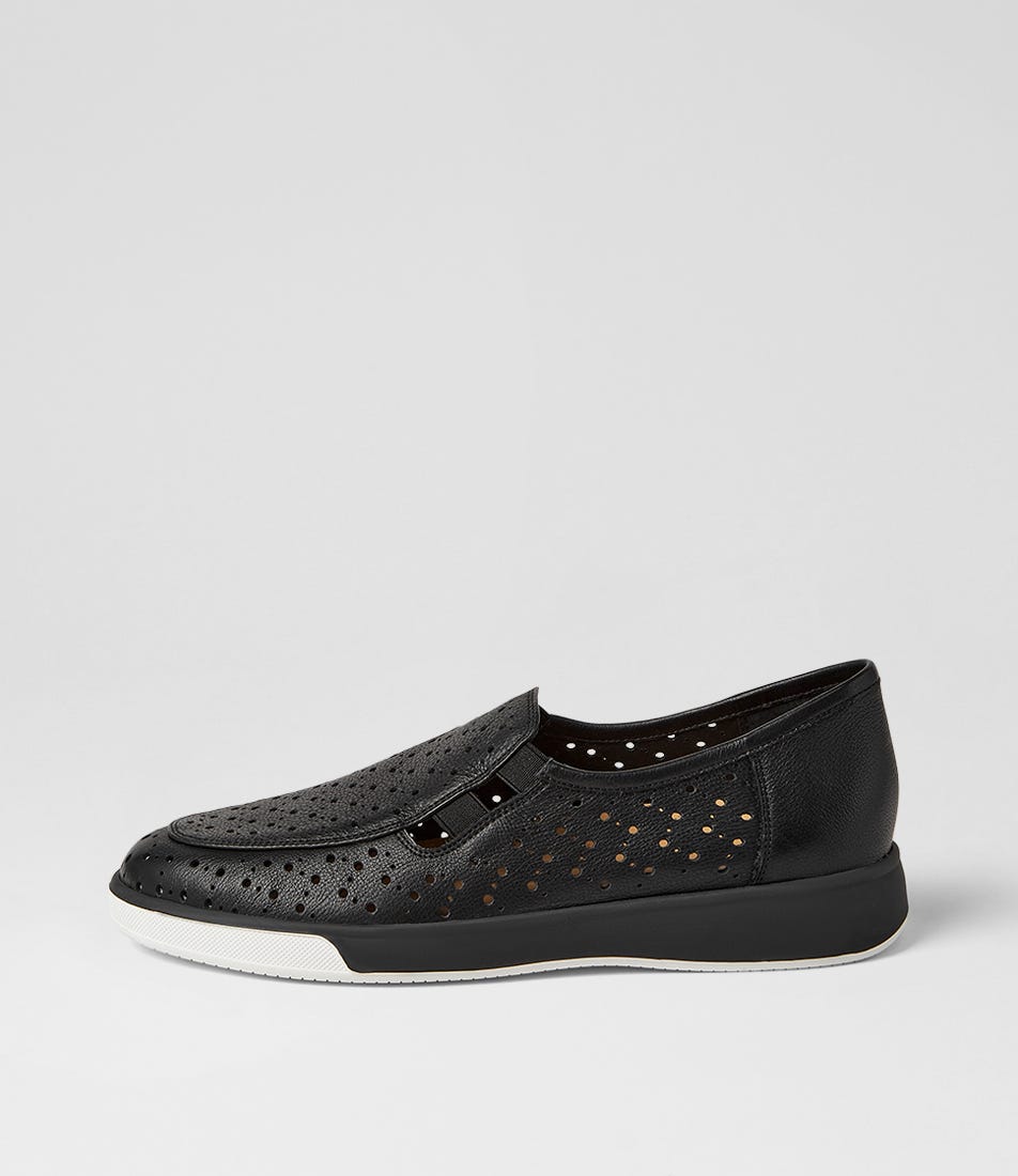 Avens Xf Black Leather Loafers