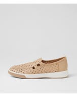 Avens Xf Camel Leather Flat Shoes
