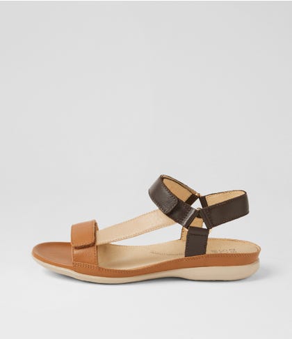 Bellar W Dark Tan Leather Sandals