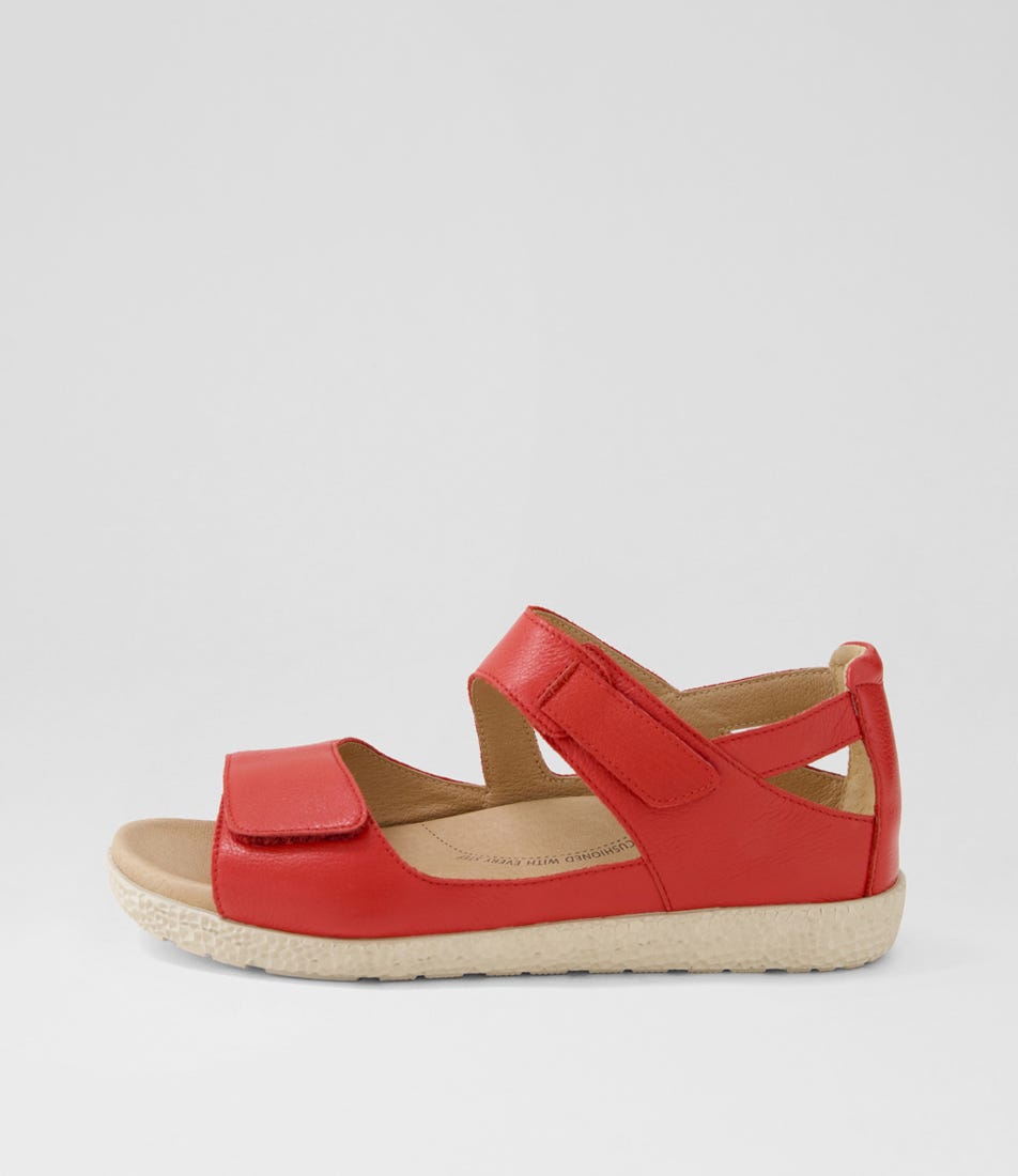 Royde Xw Red Milk Leather Sandals