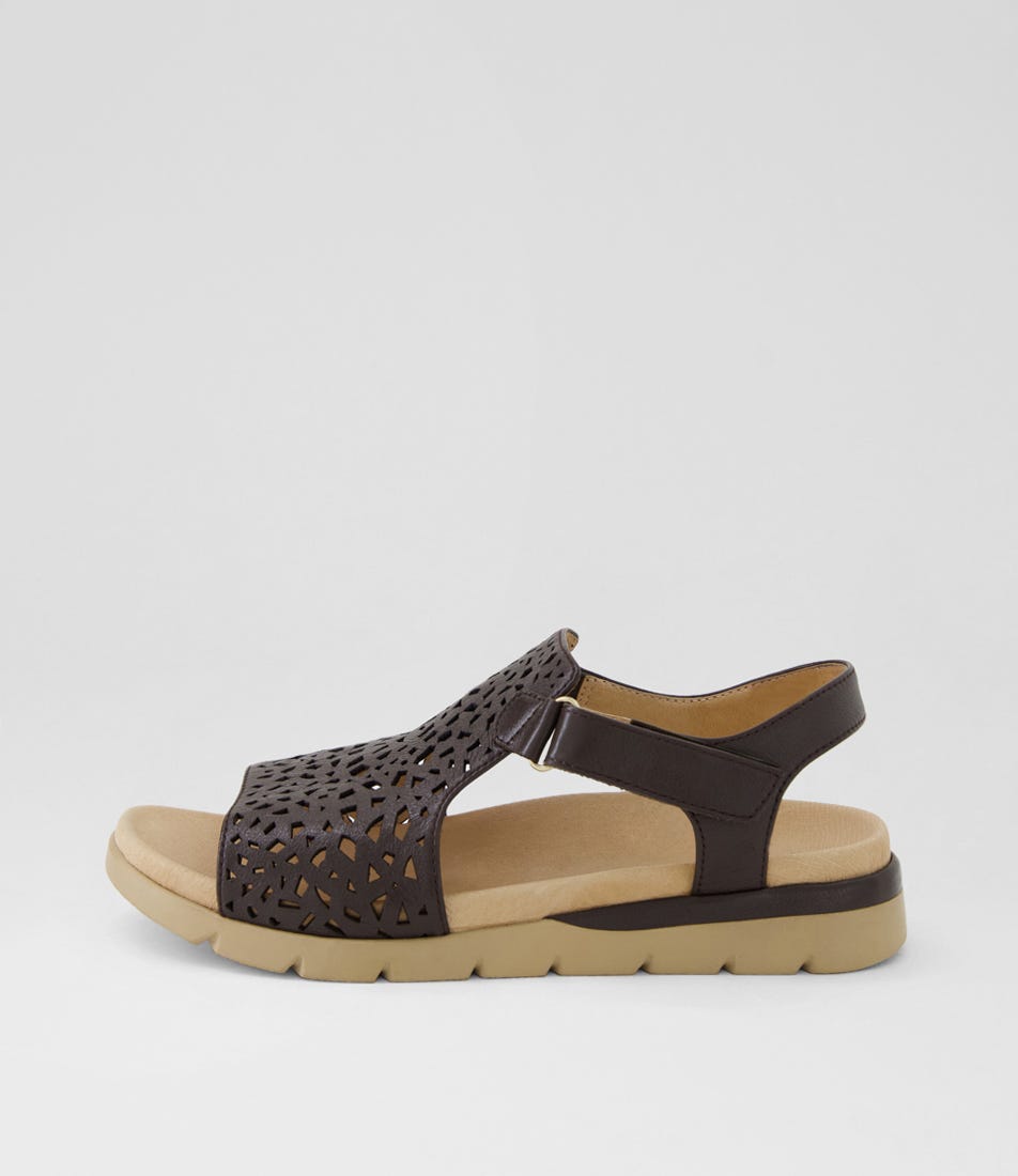 Ascotch Xw Choc Camel Leather Sandals