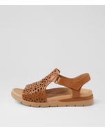 Ascotch Xw Dark Tan Camel Leather Sandals