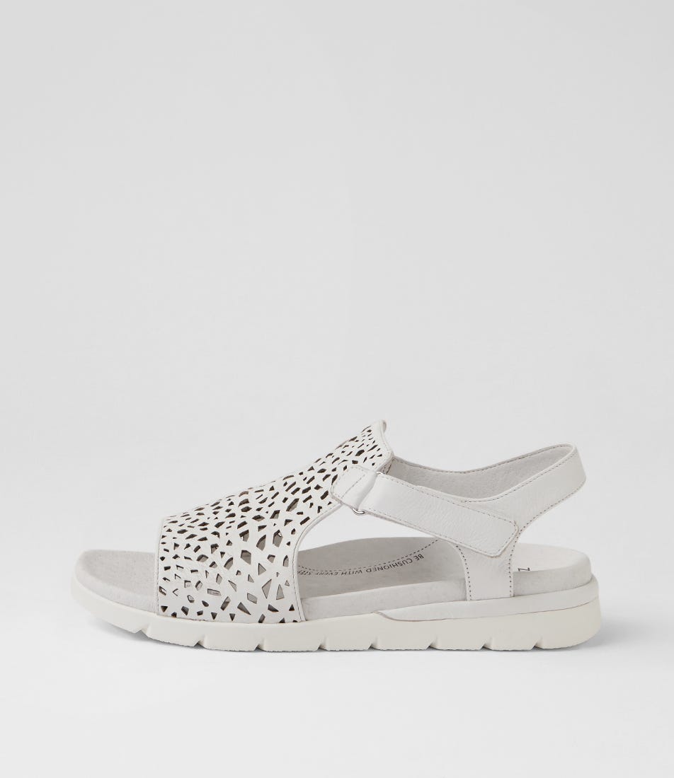 Ascotch Xw White Leather Sandals