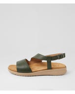 Bimon Xw Khaki Almond Leather Sandals