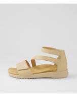 Brethe Xw Camel Almond Leather Sandals