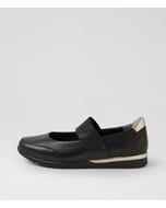 Jebba Xw Black Pale Gold Multi Mary Janes